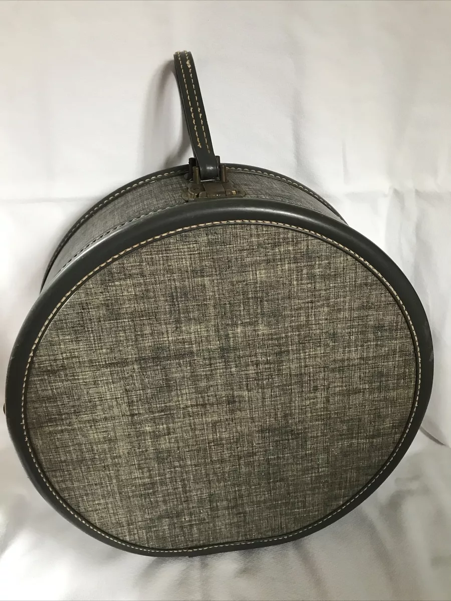 Vintage sales round suitcase