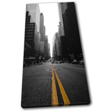 New York Street City SINGLE TOILE murale ART Photo Print