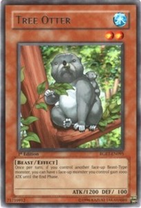 Tree Otter - RGBT-EN095 - Rare - 1st Edition x3 - Lightly Played
