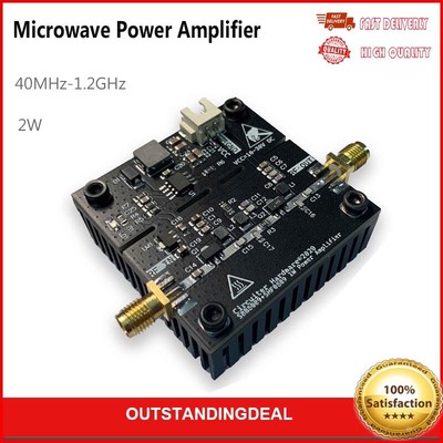 Amplificatore Di Potenza RF A Stato Solido SBB5089+SHF0589 - 40MHz-1.2GHz, 2W, Guadagno 25dB, Per Radioamatori