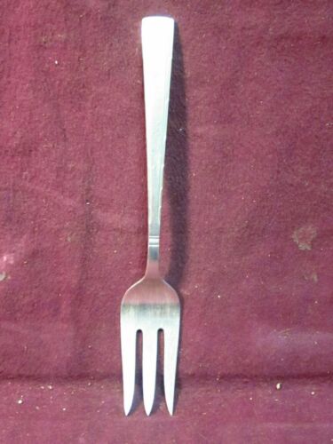 Sterling Easterling HORIZON SMALL SOLID COLD MEAT FORK 5 7/8" 28g No Monogram    - Picture 1 of 4