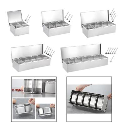 Gewürz Organizer Box mit Deckel Gewürzbehälter für Küche Hausbar