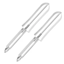 2X Old-School” Professional Vegetable Potato Carrot Peeler – Stainless Steel Bod