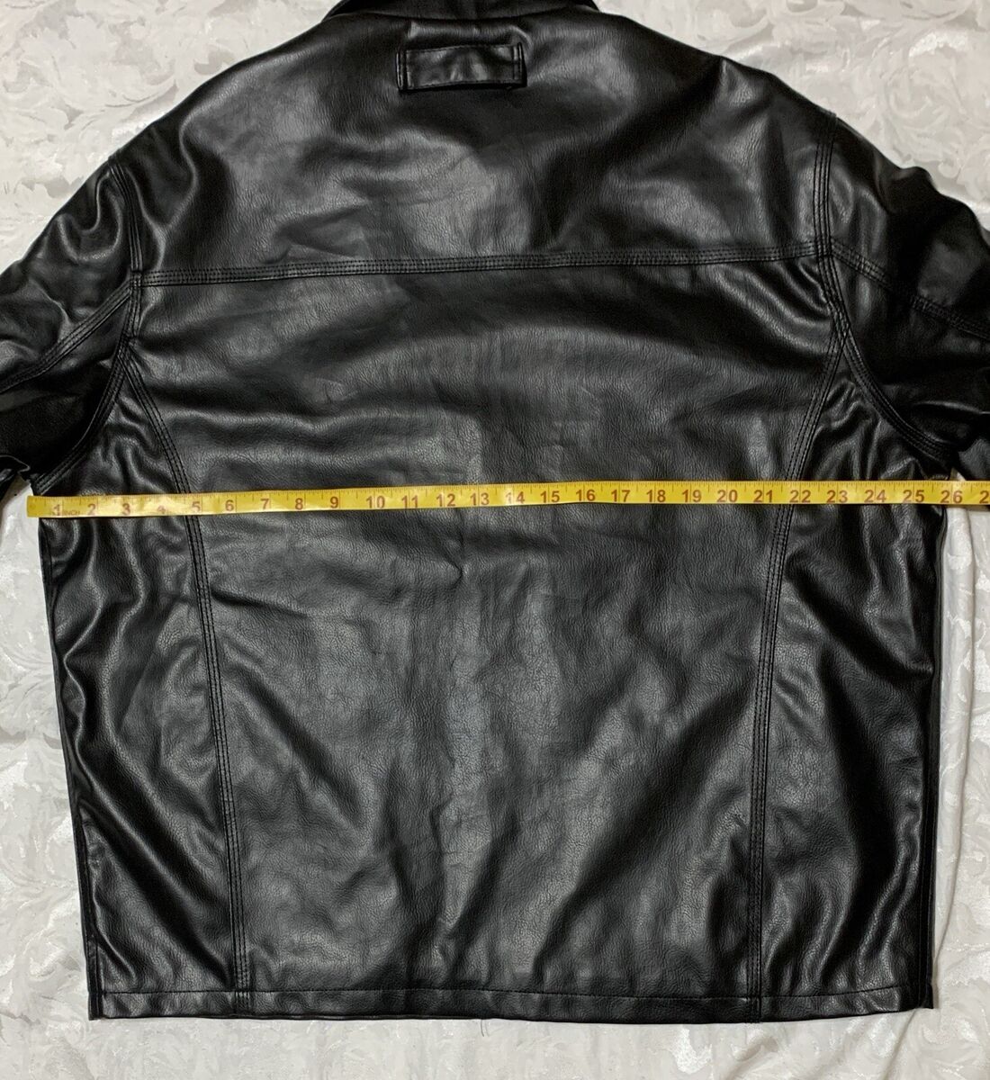 U. S. Polo Assn. Mens Faux Leather Jacket Quilted Lining U. S. Polo Assn. Mens Faux Leather Jacket Quilted Lining