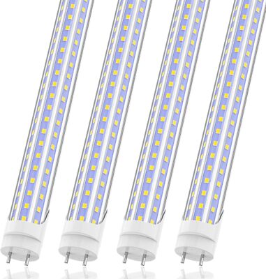 36W 4FT G13 T8 LED Tube Lights D-Shape 4 Foot LED Shop Light Bulbs 5000K~6500K