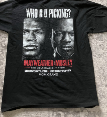 Floyd Mayweather vs Shane Mosley T Shirt Unisex Cotton Full Size