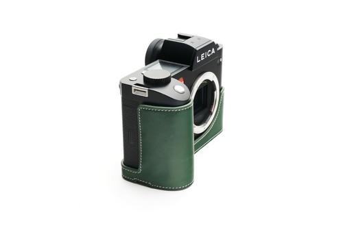 Genuine Real Leather Half Camera Case Bag Cover for Leica SL3 SL2 SL2-S SL - Picture 27 of 108