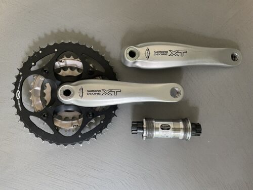 Shimano Deore XT FC-M752 Crank Set 3 Speed 175mm including BB-ES70 Octalink - Picture 1 of 17