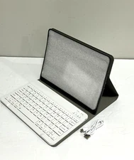 JUQITECH Wireless Keyboard Case w/ Pen Holder for 10.2" Tablet Midnight Green