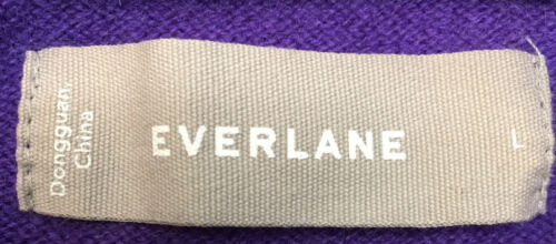 Everlane The Cashmere Crew Neck Sweater, Purple, L - Picture 3 of 4