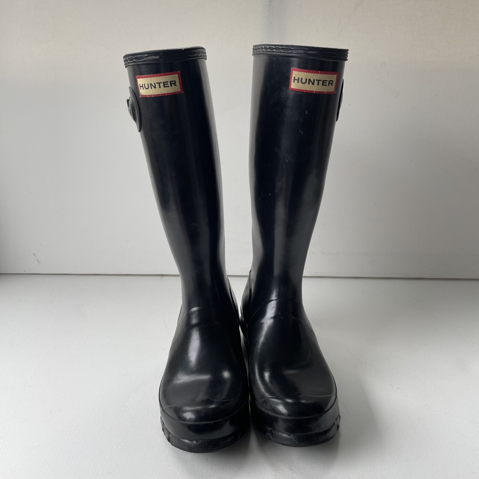 Hunter Rain Boots Kids Classic Original Tall Big Kid Size 5G/4B Black-image