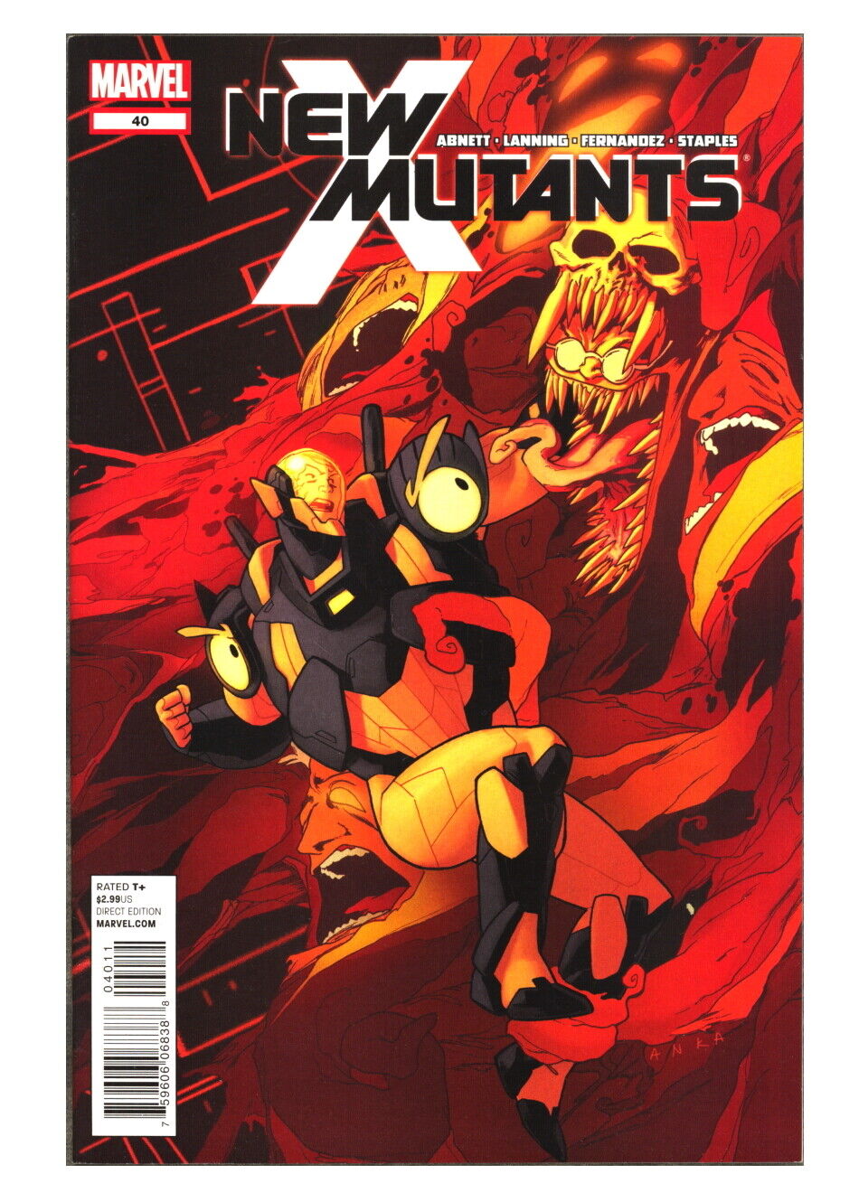 NEW MUTANTS Issue 40 (May, 2012) Marvel Comics X-Men, Abnett, Lanning, Fernandez