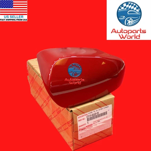 GENUINE TOYOTA 14-19 COROLLA PASSENGER BARCELONA RED MIRROR COVER 87915-02420-D0