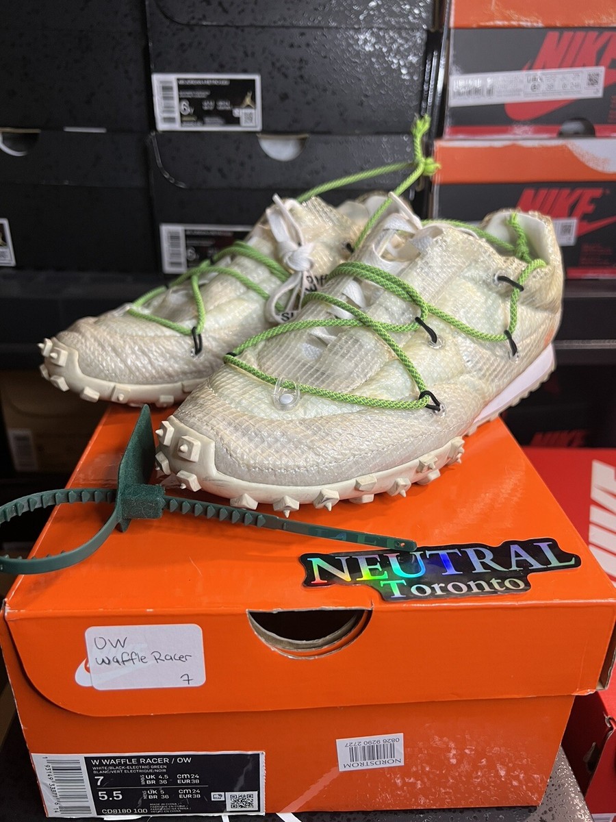 nike women's waffle racer x off white