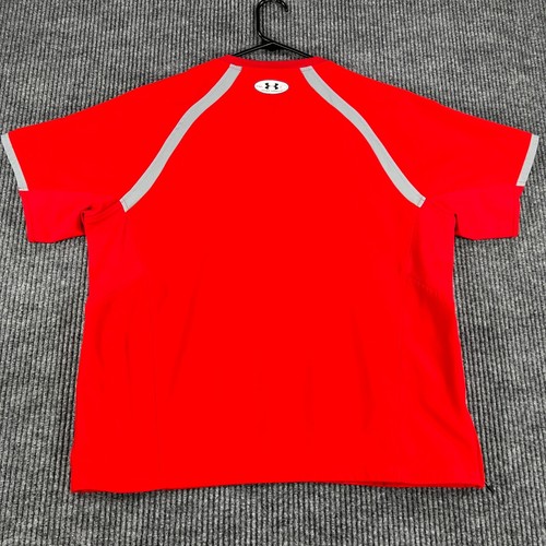 Under Armour Pullover Youth XL Extra Large Red Short Sleeve 1/4 Zip Baseball - Picture 12 of 13