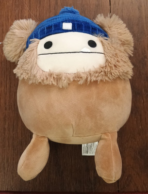Squishmallows Benny The Yeti Bigfoot Sasquatch Blue Beanie Hat 8'' Embroidered
