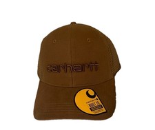 Carhartt Mesh Back Graphic Logo Trucker Hat Brown Adjustable One Size Men