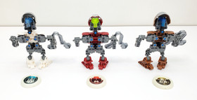 LEGO Bionicle - Matoran Metru Nui Lot - 8607 Nuhrii + 8610 Ahkmou + 8612 Ehrye
