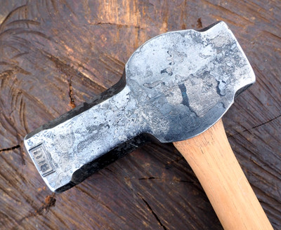 LRG 5.35LB DOG HEAD ''BIG BLU'' BLACKSMITH HAMMER ANVIL KNIFE BLADE SAW RR VISE