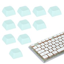 10Pcs XDA Profile Keycap Set PBT Mechanical Numeric Keypads, Cyan