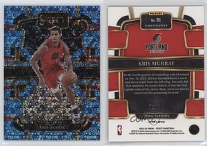 2023-24 Panini Select Concourse Light Blue Disco Prizm /99 Kris Murray Rookie RC