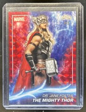 2025 Topps Chrome Marvel Studios The Mighty Thor Geometric Red Refractor #/5