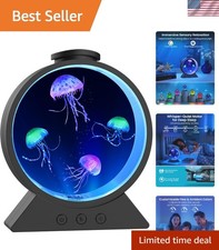 Jellyfish Lamp,Whisper-Quiet Sensory Aquarium Light,7 Color Mood Night Light ...