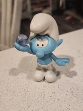 2024 Smurfs # 4 Figure Burger King Kids Club Toy Crystal Ball No Name Loose