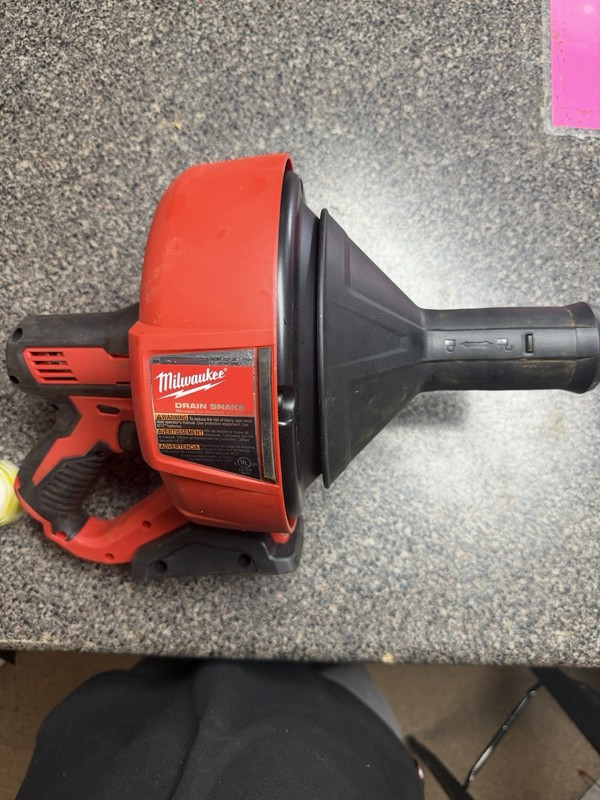 PARTS ONLY-Milwaukee Drain Snake 2571-20 Powers On No Cable Included MC27