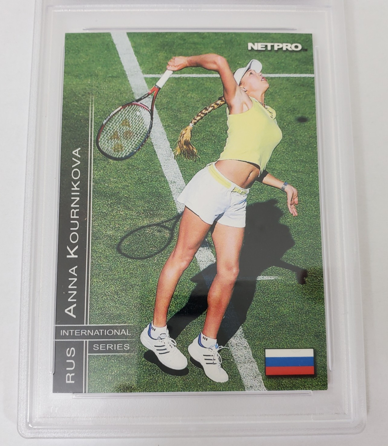 2003 Netpro Anna Kournikova International Series #10 PSA Mint 9 Tennis Card view 3