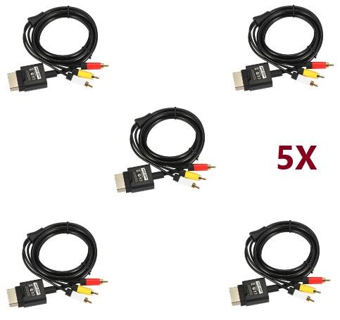 Câble Vidéo AV RCA Pour Microsoft Xbox 360 - Occasion Testé Fonctionnel