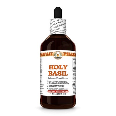 Holy Basil (Ocimum Tenuiflorum) Tincture, Dried Leaf Liquid Extract