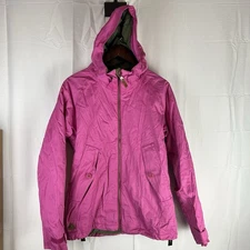 Burton Jacket Womens Large Pink DRYRIDE Insulated Hooded Snowboard Ski Coat