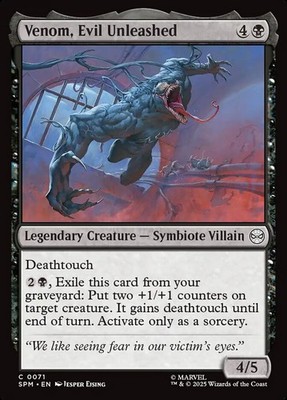MTG Magic the Gathering Venom, Evil Unleashed (71/314) Marvel's Spider-Man LP