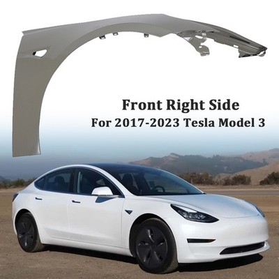 Fender For 2017-2023 Tesla Model 3 Front Right Passenger Side Primed Exact Fit