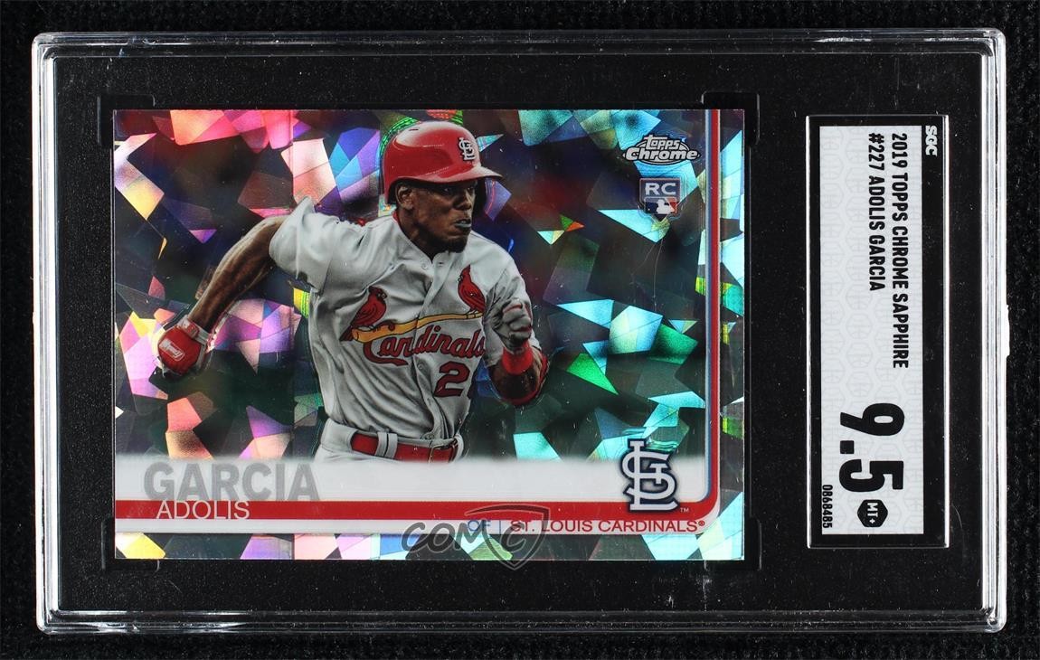 2019 Topps Chrome Sapphire Edition Adolis Garcia SGC 9.5 Mint+ Rookie RC 0r4