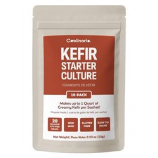 Coolinario Kefir Starter Culture 10-Pack, 1.5g Sachets Live Probiotic Cultures