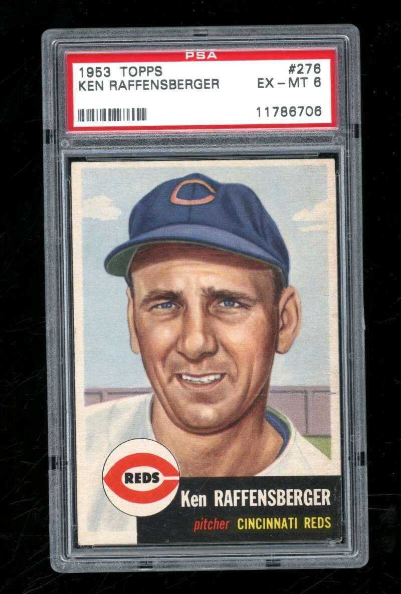 1953 Topps Ken Raffensberger #276 PSA 6 Cincinnati Reds IC489