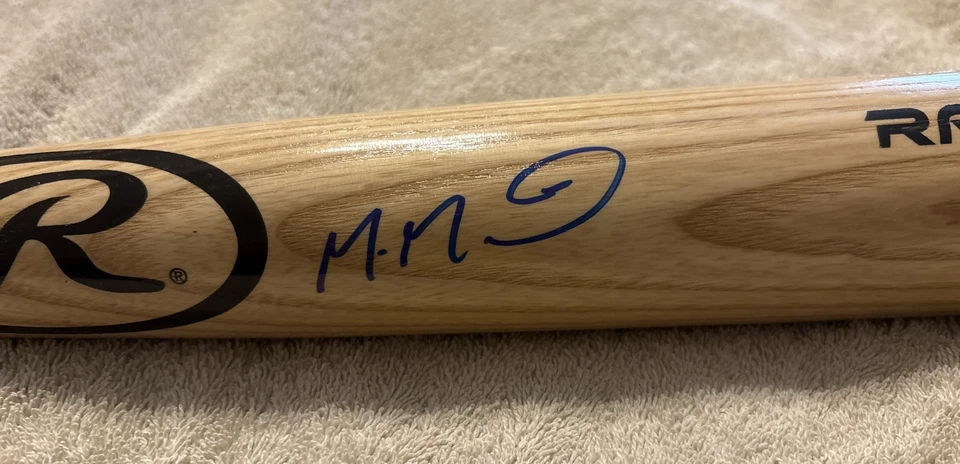 Manuel Margot Rawlings Pro Model Signed AUTO Bat JSA Padres Rays Twins Tigers - Image 2 of 4