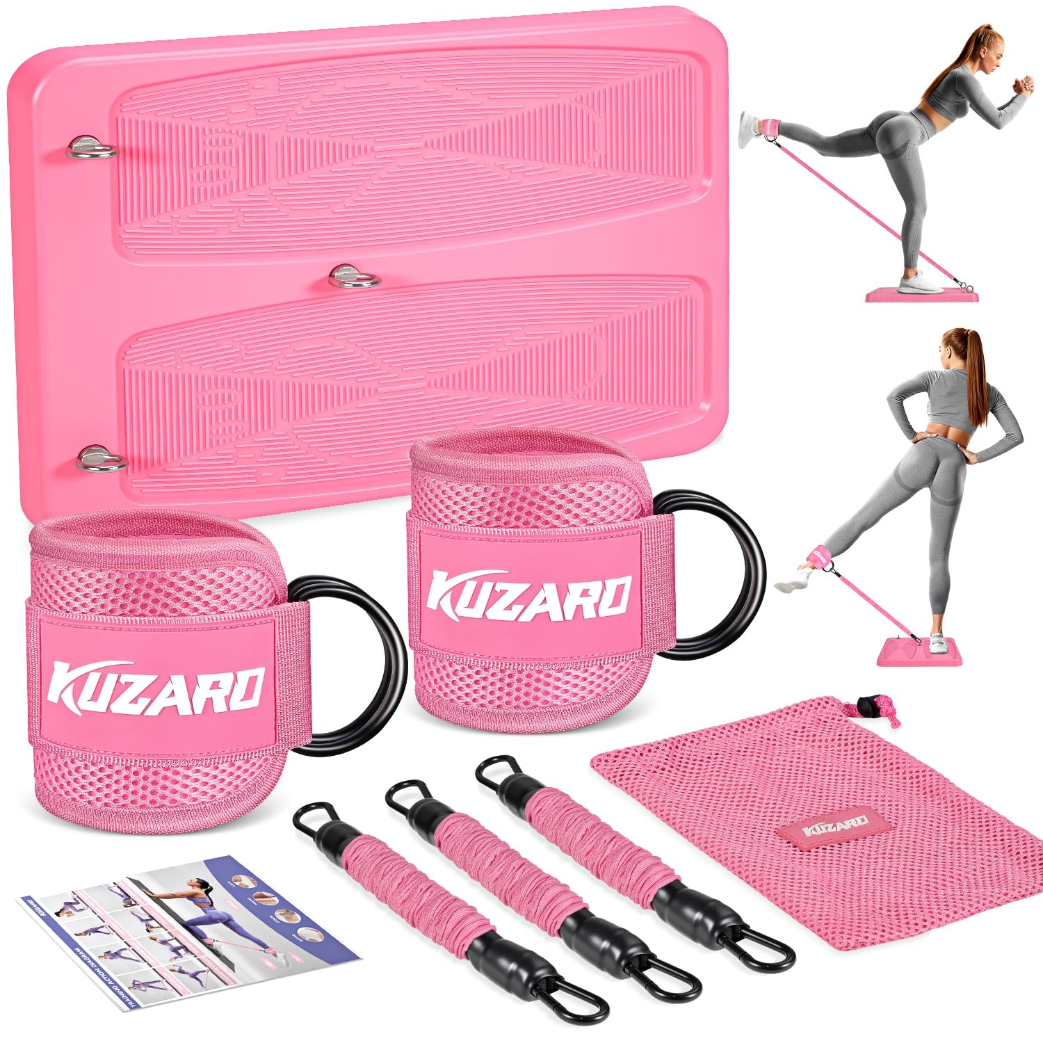 Equipo de entrenamiento de glúteos, equipo de ejercicio de piernas y caderas para mujeres, resistencia B...