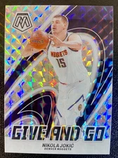 2023-24 Panini Mosaic NIKOLA JOKIC Denver Nuggets Give And Go Prizm #6!