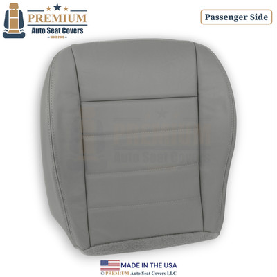2006-2008 For Dodge Magnum Leatherette Passenger Bottom Seat Cover Light Slate