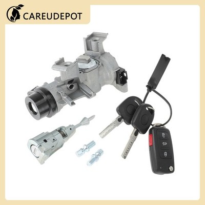 1K0905851 Ignition Lock Cylinder and Door Lock for VW Passat with Remote Key