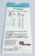 Weight Watchers WW Turn Around SLIDE CARD Turnaround Points Finder Slider Scarce