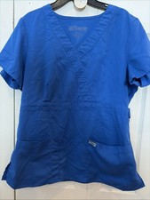 Grey  s Anatomy Short Sleeve Blue Scrub Size Medium