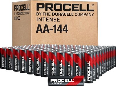 Procell Intense AA Batteries 144 Pack Bulk High Drain Alkaline Long Expiry