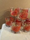 Vintage Jeanette Glass Low Ball Glasses With Recipes- Set Of 8 — photo 2