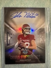 2025 bowman university chrome football John Mateer Campus Signatures