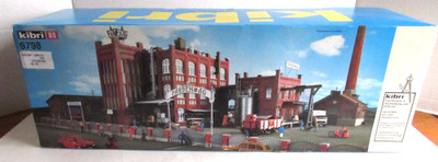 Large KIBRI #B-9798 HO Factory Complex Buildings Model Kit Unassembled in Box