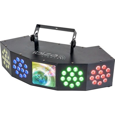 IBIZA COMBI-FX4 3IN1 LED Lichteffekt LICHT PARTY DISCO CLUB SHOW EFFEKT DMX